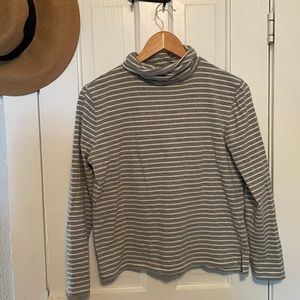 Tradlands Monty grey striped turtleneck